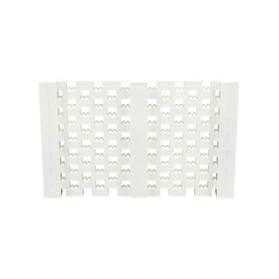 EverBlock 11’ x 7’ Open Stagger Wall Kit | Modular Building Blocks | Wall System for Display & Structures | Room Divider & Partition | Easy to Connect & Reuse | Indoor & Outdoor Use