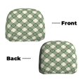 thumbnail image 6 of Kdxio Daisy Plaid Green Pattern Print 2 Piece Car Head Rest Covers Set Auto Front/Rear Seats Headrest Cover Universal Fit Most Cars,Sedan, SUV, 6 of 9