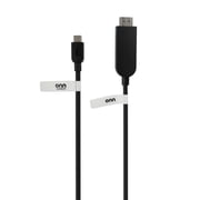 onn. USB-C to HDMI Cable (6 Feet / 1.8m), 4K Video & Audio Output for Laptop, Tablet, Phone to TV, Monitor, Projector