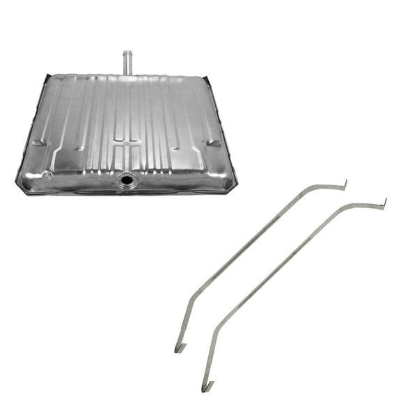 TRQ Fuel Gas Tank 20 Gallon with Straps for 64-67 Chevelle Malibu FTA65950