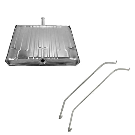 TRQ Fuel Gas Tank 20 Gallon with Straps for 64-67 Chevelle Malibu FTA65950