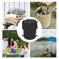 thumbnail image 3 of 24 Gal Foldable Outdoor Trash Bin with Zipper Lid, Portable Oxford Fabric Garbage Container for Camping, Picnic & Garden, 3 of 21