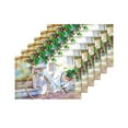 thumbnail image 4 of MKHERT Artistic Floral Bike White Bicycle with Flowers Placemats Table Mats for Dining Room Kitchen Table Decoration 12x18 inch,Set of 6, 4 of 4