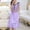Purple, variant on Fznquz Sleepwear Nightgowns for Women Loose Short Sleeve House Dress Yellow Tie Front Soft Comfy Sleepwear