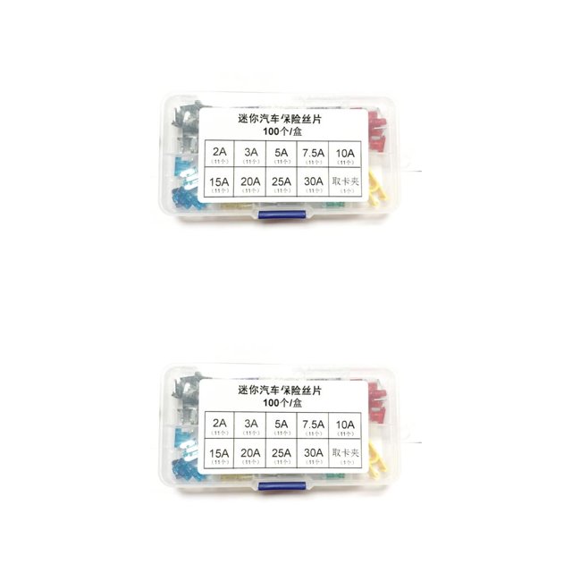 Speravity 100 Pieces Car Fuse Wire Replaced Charger PCB Vehicle Wires Cable Parts Accessories Boards Multicolored Circuit Parts Tamaño pequeño 2piezas