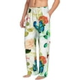 thumbnail image 2 of Balery Men'S Floral Vintage Pants,Sleepwear Pants,Pajama Pants,Pj Bottoms Drawstring And Pockets-Large, 2 of 9