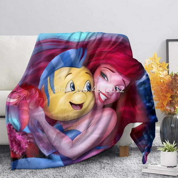 Aiouniya Disney Tinkerbell Flower Fairy Blanket Snow White Princess Throw Quilt Sofa Bed Children Kid Bedlinen Cover Flatsheet Bed Sheets Other 70x100
