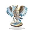 thumbnail image 2 of Owl Statue for Home Decor Accents - Boho Decor for Rooms, Bookshelf, Office Table and Living Rooms, Vintage Cute Figurines for Bird Lovers Owl Gifts, 2 of 6
