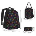 thumbnail image 2 of Disketp Rainbow Snowflake Large Capacity Backpack Lunch Bag Pencil Case Combination 3 Piece Set for Student, 2 of 7