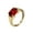 Red Stone, variant on Unisex Stainless Steel Festival Trendy Personalized Gemstone Bold Retro Punk Style Daily Ring Black Stone Size 5