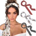 thumbnail image 1 of Cintas para la cabeza AWAYTR Twist con nudos para mujer, 3 piezas de chifón, 1 of 7