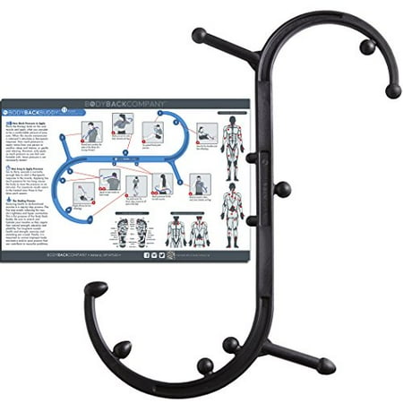 The Authentic Body Back Buddy Trigger Point Therapy Self Massage Tool w/ Usage Poster - Lower Back, Neck & Shoulder Massager - Myofascial Release - Acupressure - Reflexology - Deep Muscle (Whats The Best Prostate Massager)