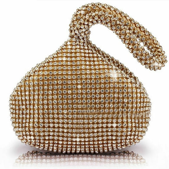CJC Women's Evening Bag Triangle Luxury Full Rhinestones Fashion Evening Clutch Bag Party Prom Wedding Purse