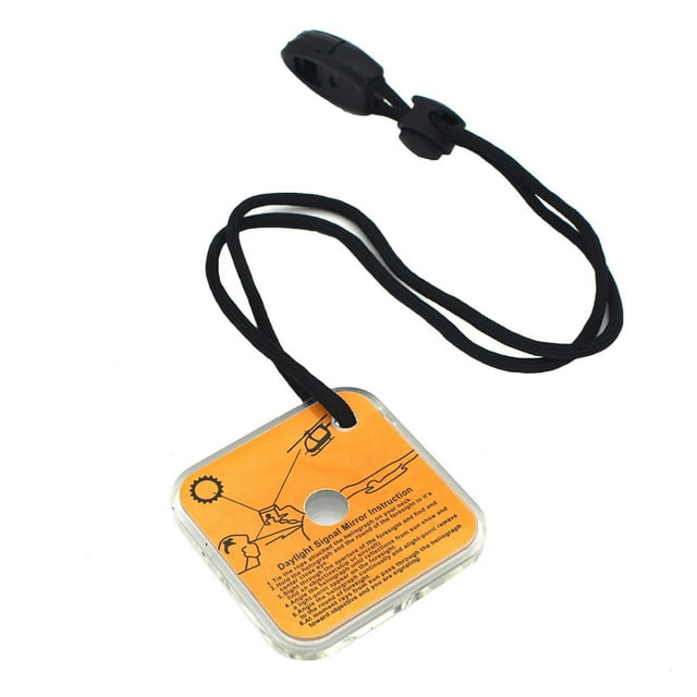 Mikilon Miroir d'Outil de Survie Extérieur Signal de Survie Multifonction d'Urgence Extérieur