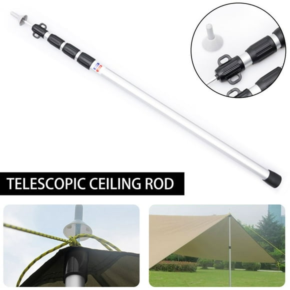 98 Inch Telescoping Tarp Poles Adjustable Tent Poles Aluminum Camping Tent Tarp Rods for Awning Camping Backpacking