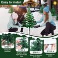thumbnail image 2 of Qoosea Solar Christmas Tree Garden Stake Lights, 4 pack Waterproof Christmas Decorations Tree Lights Outdoor Xmas Tree Light Christmas Décor Pathway Lights Patio Yard, 2 of 7