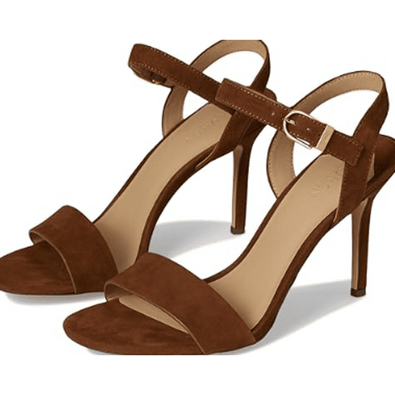 Ralph Lauren Women's Brown Gwen Suede Sandal, 9.5 B