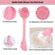 thumbnail image 3 of Silicone Facial Cleansing Brush Wash and Cleansing Milk for Facial Exfoliation and Massage, Set of 3 (Pink), 3 of 4