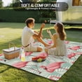 thumbnail image 4 of Red Flamingo Outdoor Rug for Patio/Deck/Porch, Non-Slip Large Area Rug 5 x 8 Ft, Summer Tropical Plants Leaves Botanical Green Indoor Outdoor Rugs Washable Area Rugs, Camping Rug Carpet Runner, 4 of 8