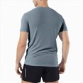 thumbnail image 6 of TOWED22 Running Shirts Men Sport Tops Quick Dry Gym Wicking Athletic T Shirts Breathable Cool Workout Shirts Grey,3XL, 6 of 7
