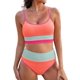 thumbnail image 1 of Traje de baño Herseas de talle alto para mujer, color naranja, 1 of 6