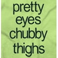 thumbnail image 2 of Pretty Eyes Chunky Thighs Adorable Youth T Shirt Tee Girls Infant Toddler Brisco Brands 4T, 2 of 5