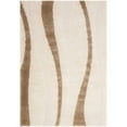 thumbnail image 5 of SAFAVIEH Florida Ellen Abstract Shag Area Rug, Cream/Dark Brown, 8' x 10', 5 of 7