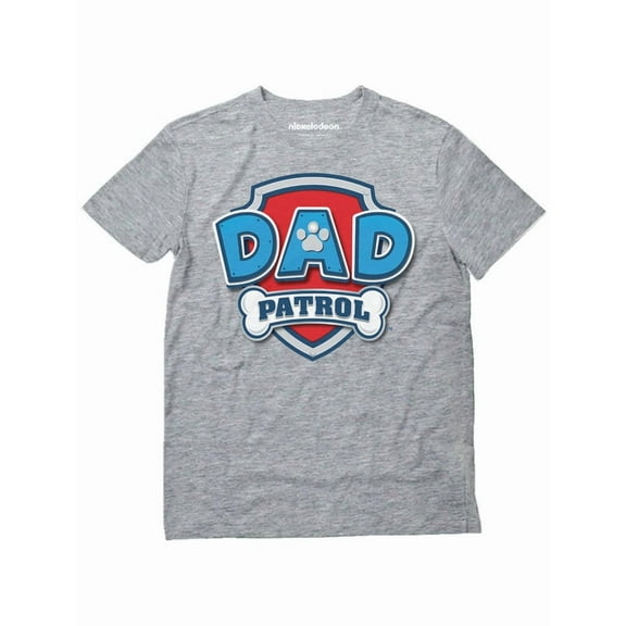 Paw Patrol Dad Patrol Matching Couple T-Shirts Mothers' Father's Day Outfits for Him and Her T-Shirt 3X-Large Gray