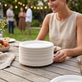 thumbnail image 7 of 20 Pcs White Paper Plates, 7 Inch Disposable Dessert Dinnerware for 20 Guests, Sturdy Cake Snack Plates for Birthday Party Picnic and Daily Use, 7 of 7