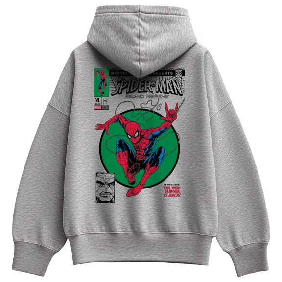 Spider-Man - Comic Book Cover Oversized Fleece Hoodie Sweatshirt