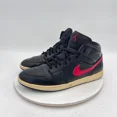 thumbnail image 1 of Ni - ke Ni - ke Air Jordan 1 Retro Mid Men Sz 11.5 554724-009 Black Team Red Training Shoes, 1 of 5