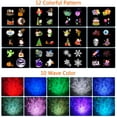 thumbnail image 6 of Sinhoon Ocean Wave Christmas Projector Lights 2-in-1 Moving Patterns with Ocean Wave LED Landscape Lights Waterproof Outdoor Indoor Xmas Theme Party Yard Garden Decorations, 12 Slides 10 Colors, 6 of 10