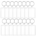 thumbnail image 4 of CIMAXIC picture keychain 16pcs Acrylic Photo Frame Key Rings Clear Blank Picture Frame Key Chain,2.05"X1.34"X0.2", 4 of 5
