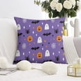 thumbnail image 2 of Halloween Pumpkin Ghost Throw Pillow Covers Evil Pumpkin Pillow Cover Throw Cushion Cover Cushion Cases for Living Room Decoration,20x20 Inch (2Pcs), 2 of 6