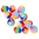thumbnail image 5 of 40 bolas de juguete para gatos, lindas bolas de juguete de colores arcoíris para gatos, divertidas bolas peludas para gatitos., 5 of 8