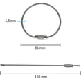thumbnail image 4 of 20 Pcs Wire Keychain Cable 11cm Stainless Steel Keychain Buckle For Outdoor, 4 of 5
