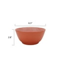 thumbnail image 6 of Mainstays by Becky G. & Alejandra Bamboo Melamine 12-Piece Dinnerware Set, Orange & Green, 6 of 10