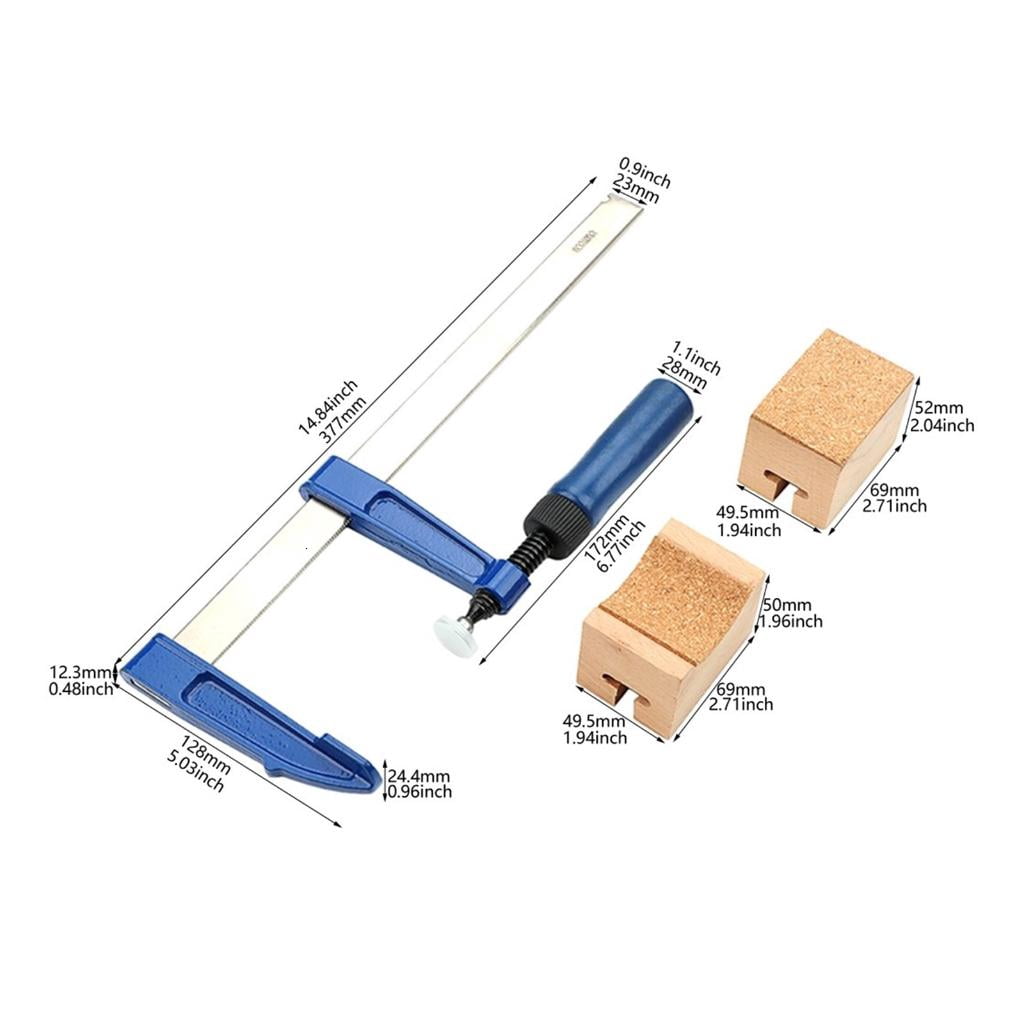 CEORPER Guitar Bass Fretting Tool with Wooden Soundhole Cauls Fret Press Installation Tool Repair Set for Guitar and Bass