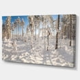 thumbnail image 2 of Impression sur Toile Paysage en Bois Enneigé d'Hiver, 2 of 3