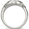 thumbnail image 2 of Stainless Steel Antiqued Polished And Textured Cross Ring (Size 11) Made In China sr235-11, 2 of 5
