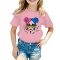 thumbnail image 1 of TZEWGL T-Shirts pour Enfants Impression Graphique Col Rond Manches Courtes Vêtements pour Filles Garçons Taille 3-4T, 1 of 5