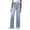 35# Sky Blue, variant on Wide Leg Jeans Woman High Waisted Trendy Pull On Elastic Waist Drawstring Stretchy Denim Jean Pants with Pockets Light Blue S