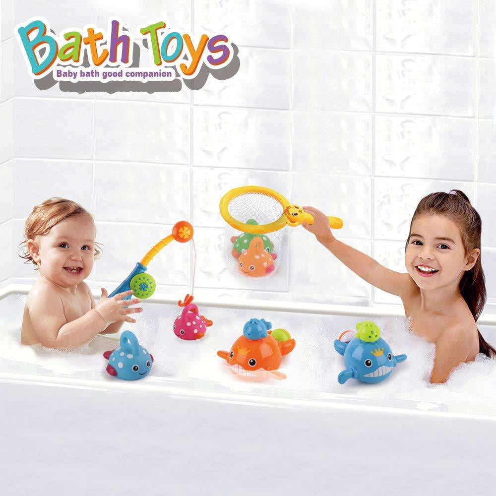 Upgrade Electric Shower Baby Bath Toys Double Sprinkler Bathtub Tub Water Toys for Kids Preschool Child 18 Months and up Dwi Dowellin Bath Toys for Baby Toddlers 