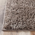 thumbnail image 3 of BNM Solid Indoor Shag Runner or Area Rug, 4' x 6', Taupe, 3 of 7