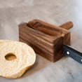 thumbnail image 5 of Ironwood Gourmet 28330 Local 338 Bagel Miter, Acacia Wood, 7 x 5.5 x 2.5 inches, 5 of 5