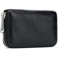 thumbnail image 1 of Tuydeen Credit Card Case Leather Mini Credit Card Wallet (Black), 1 of 4