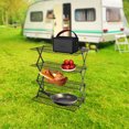 thumbnail image 6 of 4-Tier Collapsible Cooling Rack, Black Grilling Drying Rack, Tabletop Cooling Rack for Outdoor Picnics, 6 of 11
