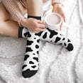 thumbnail image 7 of Men's Cow Spots Print Novelty Athletic Socks Women's Digital Printing Funky Patterned Crew Socks, 7 of 7
