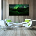 thumbnail image 4 of Aurora Mountains Reflection Wall Art Aurora Borealis Picture Canvas Art Northern Lights Framed Painting Wall Decor For Home Office Bedroom Livingroom Reeady to Hang, 4 of 6