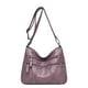 thumbnail image 1 of Bolso de hombro de cuero suave para mujeres con correa ajustable • Bolso cruzado de gran capacidad con múltiples compartimentos • 25x11x19cm, 1 of 1